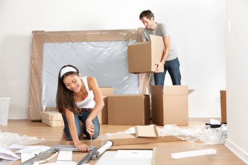 Removal van ready for a Barnet home move