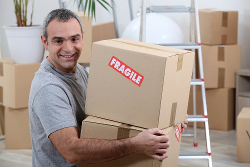 Removal team helping a family move house in Barnet
