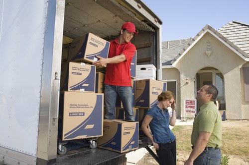 Careful loading of furniture and boxes for a Barnet house move