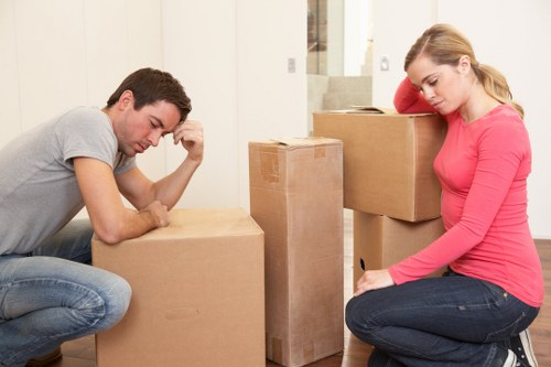 Packed moving boxes and removals preparation in Barnet