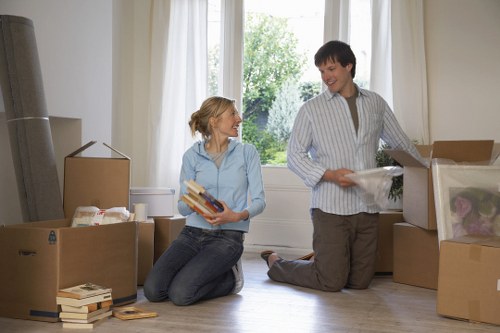 Local moving team loading furniture in Barnet